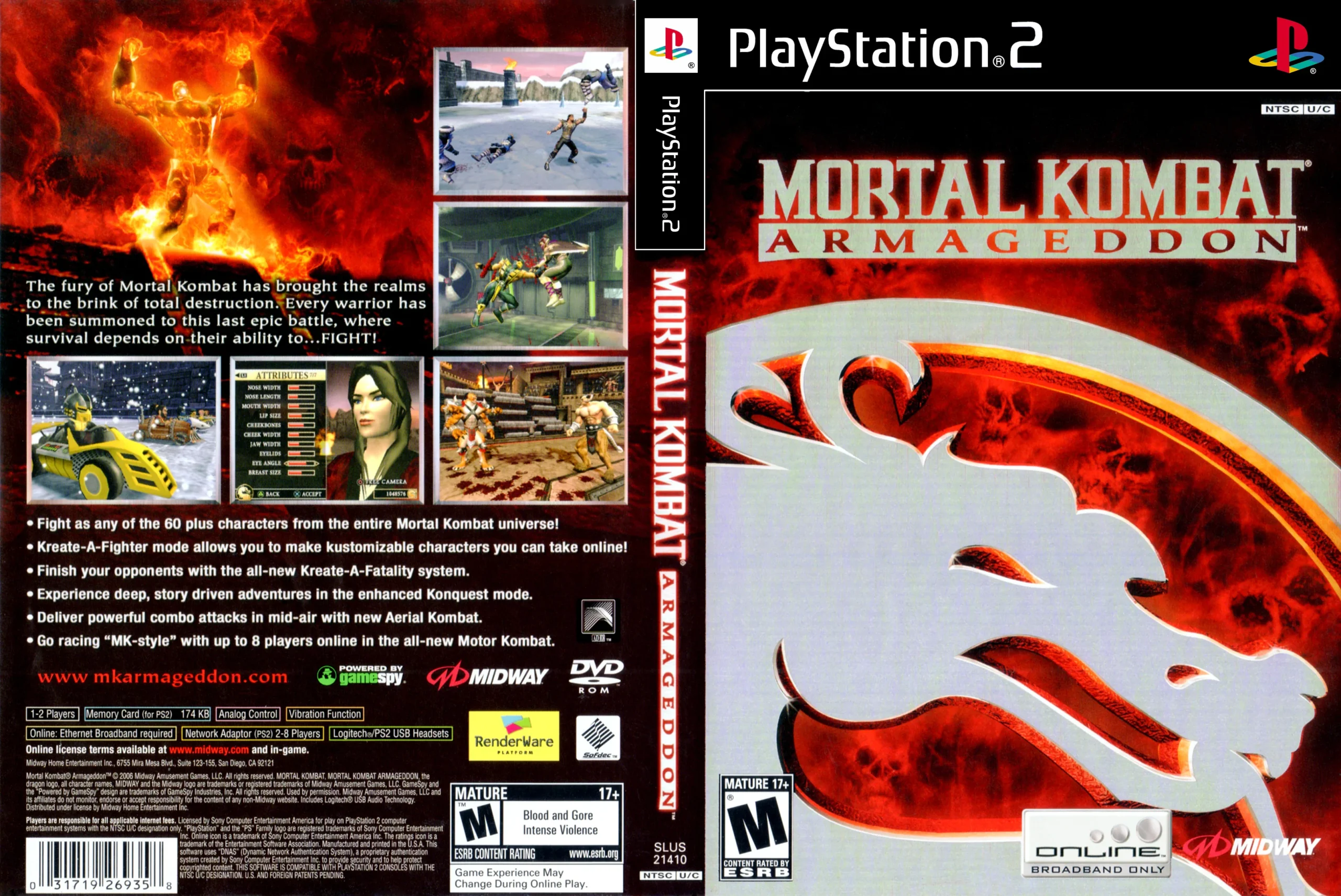 Main Mortal Kombat: Armageddon di PC — Emulator PS2
